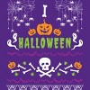 Women's Design By Humans Halloween Lover Ugly Sweater By machmigo Racerback Tank Top - 2 of 3