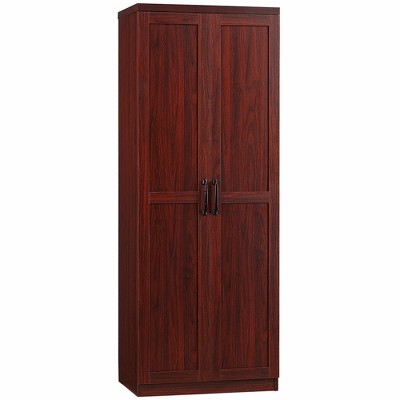 HOMCOM 64 4 Door Kitchen Pantry Freestanding Storage Cabinet with 3 Adjustable Shelves for Kitchen Dining or Living Room Brown