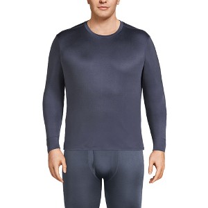 Lands' End Men's Silk Long Underwear Crew Neck - 1 of 4