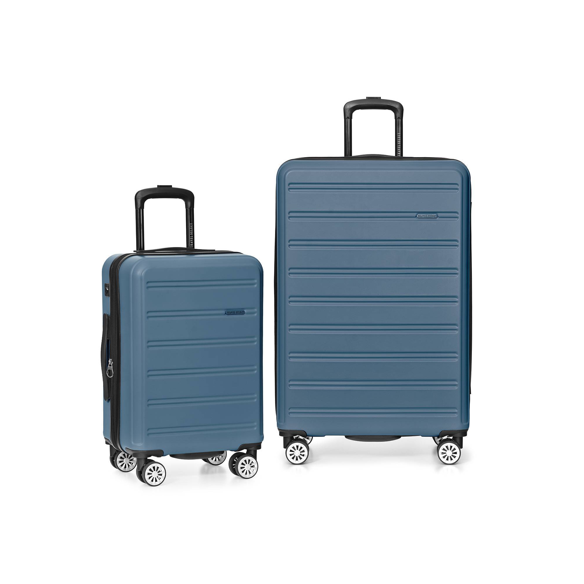 Travel Select Snowcreek Matte 2pc Hardside Spinner Luggage Set with USB Port - Navy
