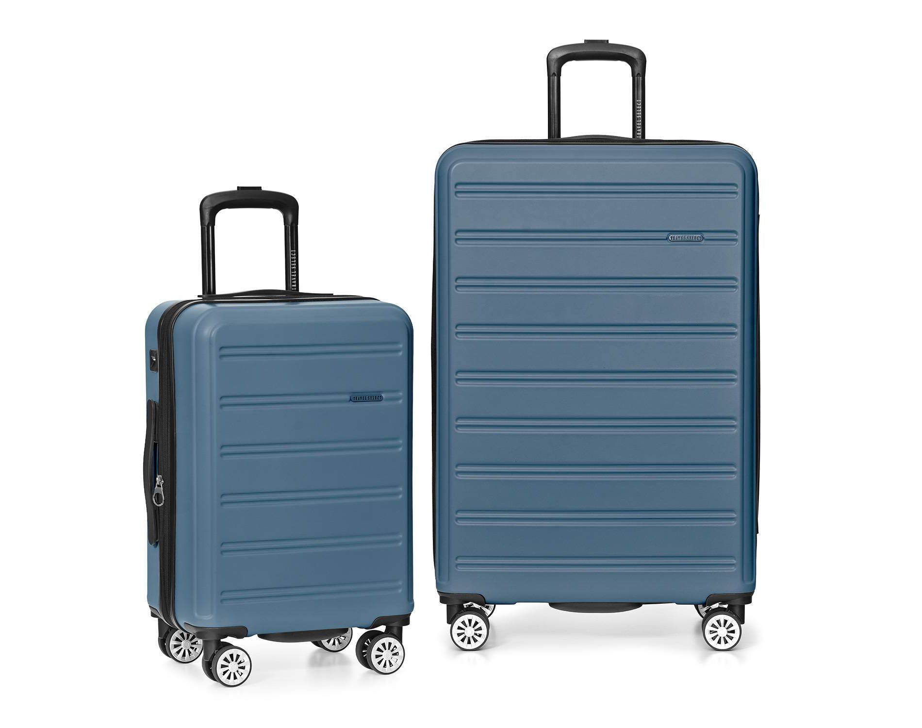 Travel Select Snowcreek Matte 2pc Hardside Spinner Luggage Set with USB Port - Navy