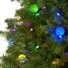 6.5ft. Fir Artificial Christmas Tree with 450 Multi-Color LED Lights, 45 Globe Bulbs & 1042 Branches – Holiday X-Mas Tree - 3 of 4