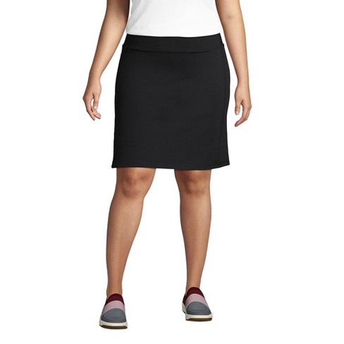 Lands' End Women's Plus Size Active Knit Skort - X Large Plus - Black :  Target