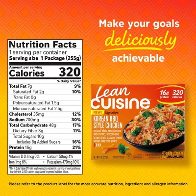 Lean Cuisine Korean BBQ Style Chicken Frozen Meals - 9oz