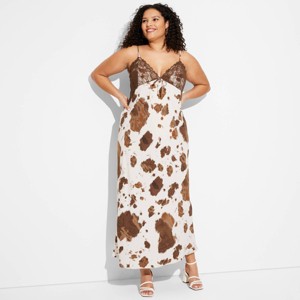 Women's Satin Lace Maxi Slip Dress - Wild Fable™ - 1 of 3