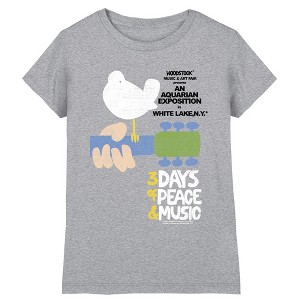 Girl's Woodstock 3 Days Of Peace T-Shirt - 1 of 3