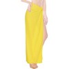 LA LEELA Women's Beachwear Summer Sarong Bathing Suit Bikini Wraps Beach Cover Up One Size Yellow Solid - 3 of 4