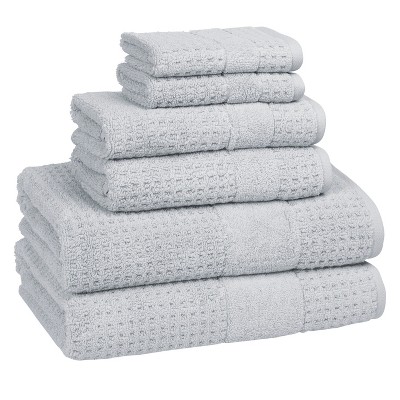 sea me at home Waffle Washcloth Set, 100% Cotton (4 Pcs Washcloth 13x13  inches, Beige)