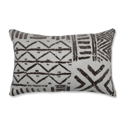 11.5"x18.5" Bissau Safari Lumbar Throw Pillow Gray - Pillow Perfect