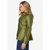 Jessica London Women's Plus Size Leather Peplum Jacket - 4 of 4