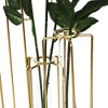 Juvale 6-Pack Gold Metal Hinged Plant Stand Set with Glass Test Tube Flower Vases - 2 of 4