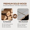 Corner Bookshelf， Wood Book Shelf on Wheels, 360° Rotating Bookshelf, Narrow Bookcase - 2 of 4