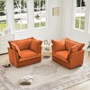 2-Piece Corduroy Armchair Set with Deep Seats - 2 of 4