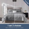 Nestl 9 Piece Reversible Comforter Set, Bed in a Bag, All in one Bed Set with Cooling Pillows - 2 of 4