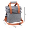 REGALWOVEN Oxford Wipe Clean Insulated Large Capacity Lunch Bags 10.2 x 7.1 x 11 Inches - 2 of 4