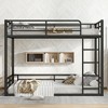 Sapphtopaz Space-Saving Metal Frame Bunk Bed for Teens/Adults, Simple Bed Frame with Guardrails for Bedroom, Kids Room, No Box Spring Needed - 4 of 4
