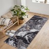 Area Rug Soft Modern Abstract Boho Washable Large Machine Rug Non-Slip Low Pile Carpets for Bedroom Entryway Office Dining Table - 3 of 4