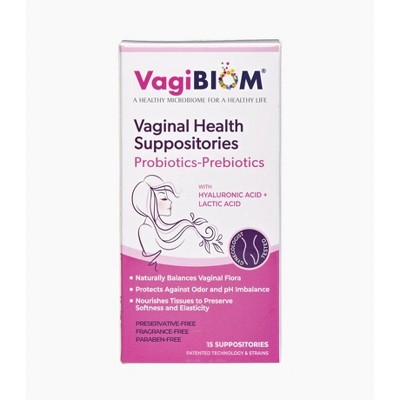 VagiBIOM Probiotic-Prebiotic Suppository FF (15 count)