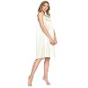 Casual Nights Women's Tricot Sheer Lace Sleeveless Nightgown - 2 of 4