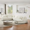 Whisen Modern Design 5-Seat Oversized Sectional Sofa U-shaped Sofa Couch with Chaise Lounge - 3 of 4