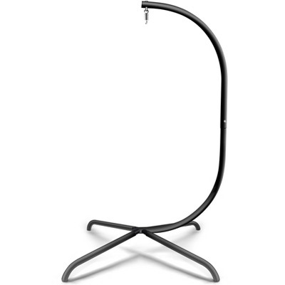 FIONECA Heavy-Duty Steel Hammock Swing Chair C-Stand ¨C Indoor/Outdoor Hanging Chair Stand, Black