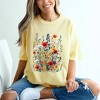 Simply Sage Market Women's Blue and Red Wildflowers Short Sleeve Garment Dyed Tee - 2 of 4