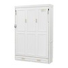 Whisen Full Size Murphy Bed with 2 Drawers - Beige - 4 of 4