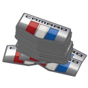 Chevrolet Camaro 2016 Emblem 100ct Vinyl Large Deluxe Stickers Variety Pack - 1 of 4