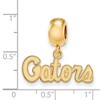 Black Bow Jewelry 14k Yellow Gold Plated Sterling Silver Florida Gators NCAA Bead Charm - 3 of 4