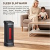 ROVSUN 1500W Tower Heater w/Remote Control, 17''H Electric Space Heater with 50-90℉ Temperature Adjustment, Tip-over & Overheat Protection - 4 of 4