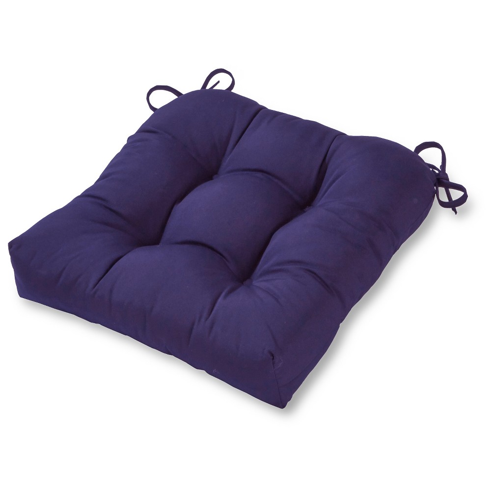 Photos - Pillow Kensington Garden 20"x20" Solid Outdoor Chair Cushion Dark Navy: UV & Wate