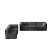 106*106" Chenille Modular L-Shaped Sectional Sofa, Luxury Floor Couch Set, Upholstered Indoor Furniture - 2 of 4