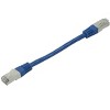 Monoprice Cat6A Ethernet Patch Cable - 0.5 feet - Blue | Zeroboot, RJ45, Stranded, 550Mhz, STP, Pure Bare Copper Wire, 10G, 26AWG - Entegrade Series - 2 of 4
