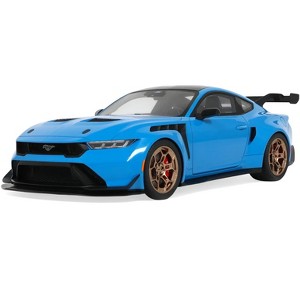 2024 Ford Mustang GTD Grabber Blue with Black Top 1/18 Model Car by GT Spirit - 1 of 4
