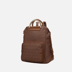 MKF Collection June Vegan Leather Travel Backpack M Logo Printed by Mia K - 1 of 4