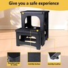 Itopfox Folding 2-Step Stool, Non-Slip Portable Footstool with Dual Heights, Supports 300 lbs, for Kitchen Home Toilet Bedroom Office Bathroom RV - 4 of 4