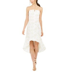 Adrianna Papell Womens Lace Strapless High-Low Fit & Flare Dress - 1 of 1