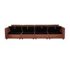 Modern Minimalist Cream Two-Seater Sofa - 3 of 4