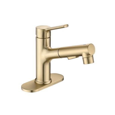 LunaLulinlk Bathroom sink faucet, single handle modern bathroom basin faucet