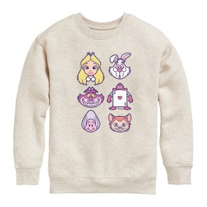 Boys' - Disney - Alice In Wonderland Graphic Long Sleeve Fleece Sweatshirt - 1 of 4
