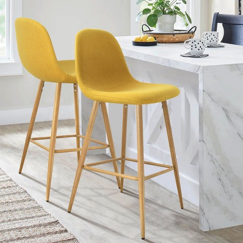 Yellow metal stools new arrivals