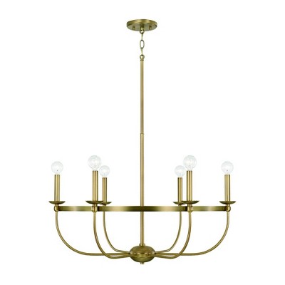Capital Lighting Rylann 6 - Light Chandelier in  Aged Brass