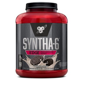 BSN SYNTHA-6 EDGE Protein Powder, with Hydrolyzed Whey, Micellar Casein, Milk Protein Isolate, Low Sugar, 24g Protein, Cookies N Cream, 48 Servings - 1 of 4