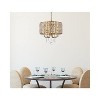 Elegant Lighting Elise 17 inch pendant in brass - 2 of 4