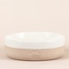 Mason Cash: Heart Paw Pet Bowl, 7", 32oz, Cream & Tan, Food-Water Dish - 4 of 4