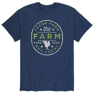 Men's - Instant Message - Fresh From the Farm Buy Local Short Sleeve Graphic T-Shirt - 1 of 4