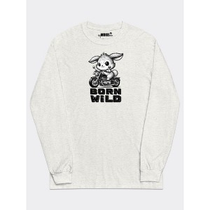 MyMoodTee Born Wild – Graphic T-Shirt for Men & Women – Funny Quote Tee, Cotton, Comfortable Classic Unisex Fit - 1 of 4
