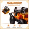 Jojoka 24V Ride on Truck Car for Kids, Battery Powered 4*55W Motor Electric Toys with Remote Control, 2 Seatl, Spring Suspension, Bluetooth, 3 Speeds - 4 of 4