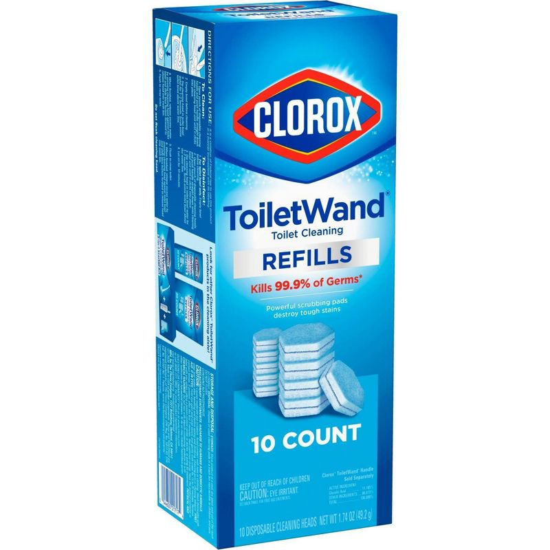Clorox ToiletWand Disinfecting Refills Disposable Wand Heads - Unscented - 10ct, 3 of 23