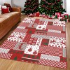 Christmas Area Rugs Xmas Patchwork Pattern Rug Holiday Home Decor - 2 of 4